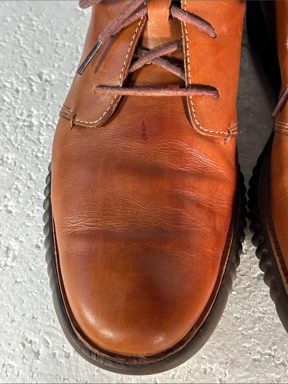 Cole Haan SZ 11.5 Zerogrand Brown Leather Chukka Desert Boots Closet Staple